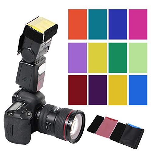 Pssopp Blitzlampenfarbe, Einfache Installation und Tragbarkeit, Lebendige Farbproduktion, Langlebige, Einstellbare und Vielseitige Fotografie für Alle Fotografie-Enthusiasten von Pssopp
