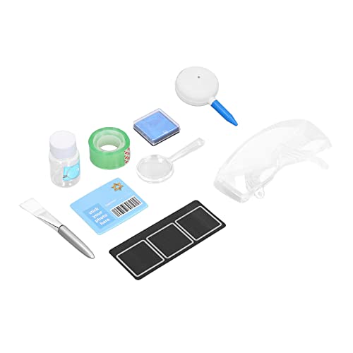 Pssopp Fingerabdruck-Identifikations-Set für, Komplettes Detektiv-Fingerabdruck-Spielzeug mit Lupe für Zuhause Pssopp Fingerabdruck-Identifikations-Set für, Komplettes Detektiv-Fingerabdruck-Spielzeug mit Lupe für Zuhause von Pssopp