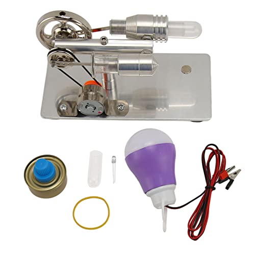Pssopp Heißluft-Stirling-Motor-Motor-Modell, Geräuscharmer Pädagogischer Spielzeug-Strom Generator für Wissenschaft Projekt von Pssopp