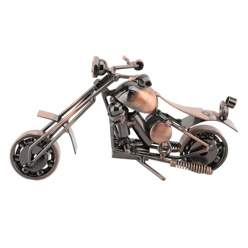 Pssopp Motorradmodell aus Metall, Kreative Motorradskulptur Im Vintage-Stil mit Drehbaren Rädern, Heimdekoration für Motorradfahrer-Geschenke Pssopp Motorradmodell aus Metall, Kreative Motorradskulptur Im Vintage-Stil mit Drehbaren Rädern, Heimdekoration für Motorradfahrer-Geschenke von Pssopp
