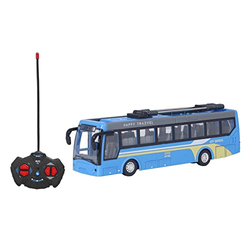 Pssopp RC Schulbus, Ferngesteuerter Bus Vorwärts, Wiederaufladbar, Links Abbiegen für Zum Täglichen Spielen (Blau) von Pssopp