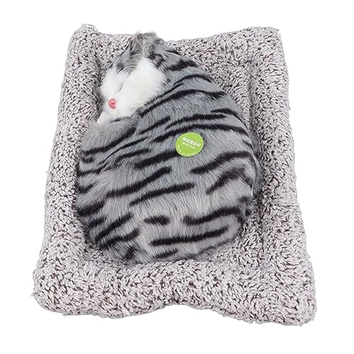 Pssopp Realistische Schlafende Katze, Kompakter Aktivkohlebeutel, Simulierte Schlafende Katze für Drinnen für Freunde (Simulierte schlafende Katze) von Pssopp