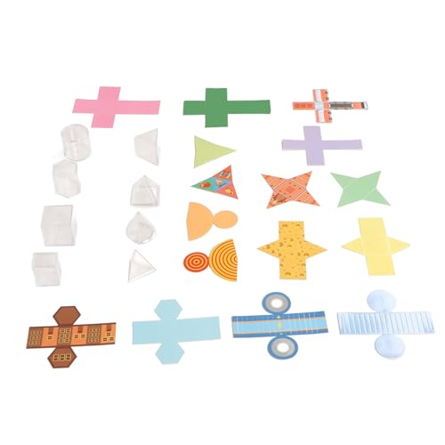 Pssopp Solide Geometrische Transparente 3D -Bildungsformen mit Abnehmbaren Deckeln für die Versorgung von STEM -Lernlehrern Esta School, 8PC Plastikmodelle für die Erkundung in der Klasse für von Pssopp