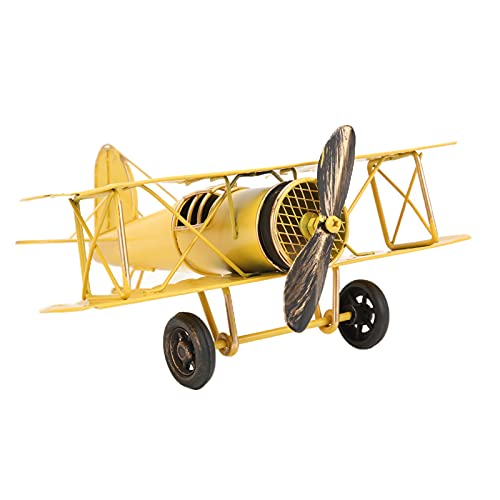 Retro Flugzeug Modell Eisenmodell Modell Flugzeug Modellflugzeug Flugzeug Miniatur Dekoration Flugzeug Handwerk Modelle Flugzeuge (rot) von Pssopp