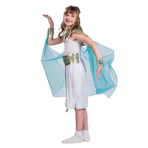 Cosplay-Kostüme mit Zubehör, weiches Kleopatra-Kostüm aus Polyester, Outfit der ägyptischen Königin der Buchwoche für Partyball, Spielzeug(L) von Psyfwznkny
