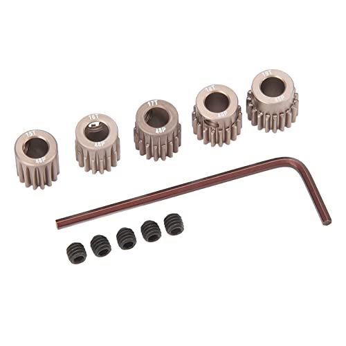 Psytfei RC Motor Gear 48DP Ritzel Motor Getriebe 15T 16T 17T 18T 19T 48DP Pitch Zahnräder Aluminiumlegierung Motor Zahnrad Ritzel RC Zubehör Geeignet Für 1/10 RC Modell 5mm Welle Psytfei RC Motor Gear 48DP Ritzel Motor Getriebe 15T 16T 17T 18T 19T 48DP Pitch Zahnräder Aluminiumlegierung Motor Zahnrad Ritzel RC Zubehör Geeignet Für 1/10 RC Modell 5mm Welle von Psytfei