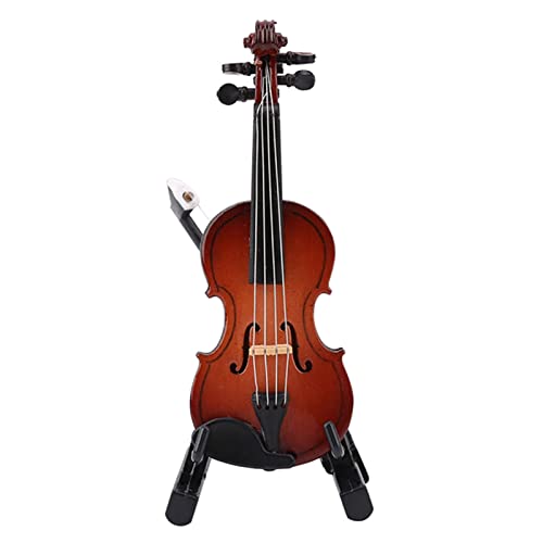 Psytfei Miniatur-Geigenmodell aus Holz Mit Ständer, Koffer, Mini-Geigenset aus Holz, Zubehör Für Schreibtisch, Nachttisch, Heimdekoration, Mini-Musikinstrument, Miniatur Psytfei Miniatur-Geigenmodell aus Holz Mit Ständer, Koffer, Mini-Geigenset aus Holz, Zubehör Für Schreibtisch, Nachttisch, Heimdekoration, Mini-Musikinstrument, Miniatur von Psytfei