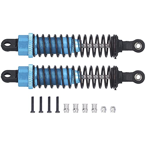 RC-Stoßdämpfer, 2 Stück, 80 mm Öl-Stoßdämpfer, Aluminium-Stoßdämpfer-Dämpfer für SLASH 2WD RC-Car-Upgrade-Teile (Blau) von Psytfei