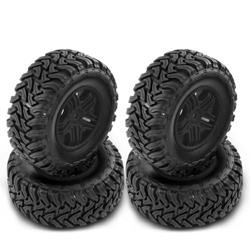 Ptdfjspt 110 mm RCCar-Gummireifen-Felgensatz für 1/10 Short Course Truck ARRMA SENTON- 550/9125 Slash Redcat/, B von Ptdfjspt