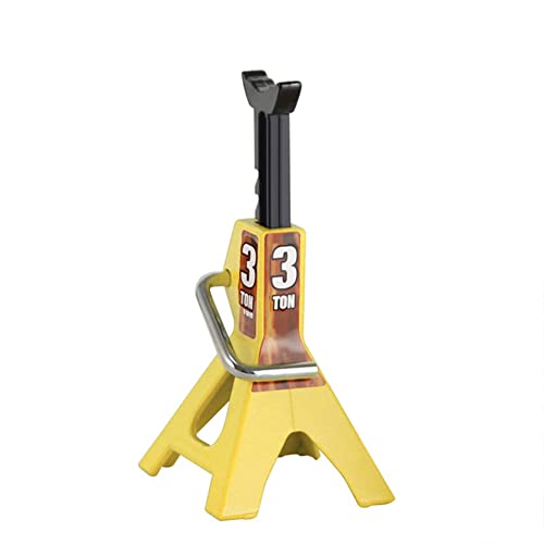 Ptdfjspt 3 Tonnen Skala Jack Modell Achsständer Lift Spielzeug Heavy Duty Support Fahrzeug Bodenratsche für TRX4 D90 CC01 1:10 RC Gelb von Ptdfjspt