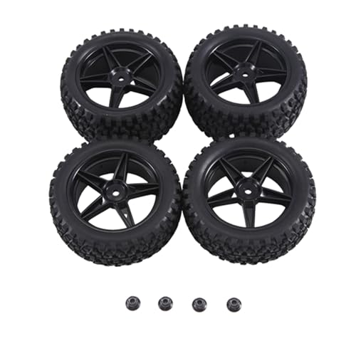 Ptdfjspt 4 Stück 85 mm Reifen für 144001 144010 124007 124017 1/10 1/12 1/14 RC Auto Off Road Teile Zubehör, A von Ptdfjspt