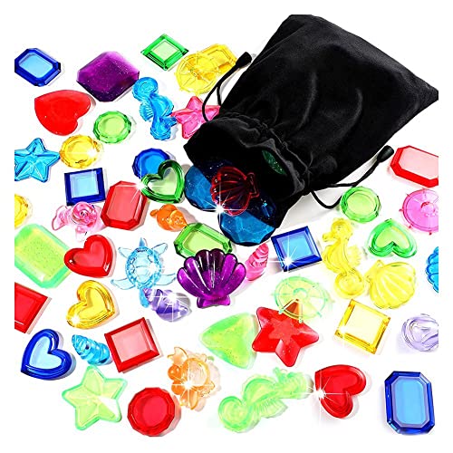 Ptdfjspt 52 StüCk Tauch-Edelsteine Pool-Spielzeug Meerestiere Edelsteine Piraten-Schatzkiste Sommer-Unterwasser-Schwimmspielzeug Ptdfjspt 52 StüCk Tauch-Edelsteine Pool-Spielzeug Meerestiere Edelsteine Piraten-Schatzkiste Sommer-Unterwasser-Schwimmspielzeug von Ptdfjspt