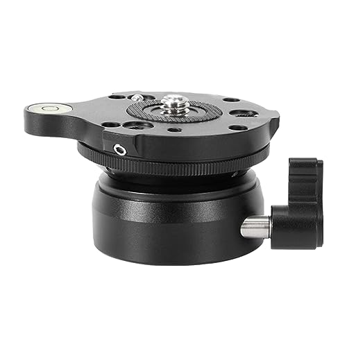 Ptdfjspt Multifunktionaler Horizontaler Einstellsitz, Panoramakopf, Stativ, DSLR-Kamera, Einstelltisch, Kuppelbasis B von Ptdfjspt