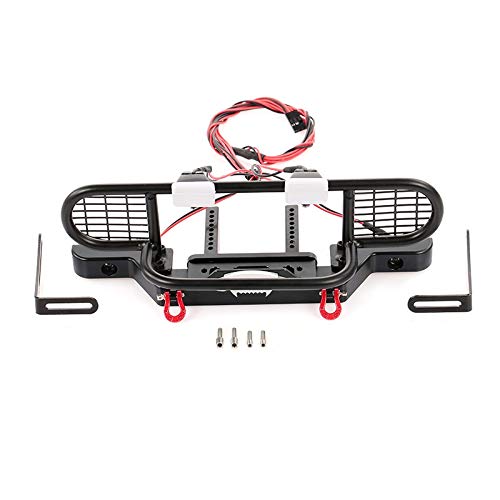 Ptdfjspt für TRX4 Metall Front Kamel TrophäE StoßStange mit Licht für 1/10 RC Crawler Auto für TRX4-4 von Ptdfjspt