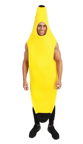 P 'tit Clown 66767 Kostüm Erwachsene Banane – Einheitsgröße – Gelb von PtitC