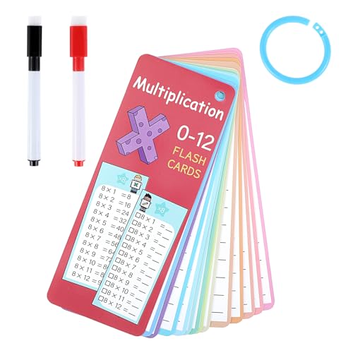 Ptwola 14 Stück Multiplikations-Lernkarten Einmaleins Spiel Lernhilfen Faktenkarten Lernmaterial zur Selbstüberprüfung Prüfungsvorbereitung Einschulung Geschenk Ptwola 14 Stück Multiplikations-Lernkarten Einmaleins Spiel Lernhilfen Faktenkarten Lernmaterial zur Selbstüberprüfung Prüfungsvorbereitung Einschulung Geschenk von Ptwola