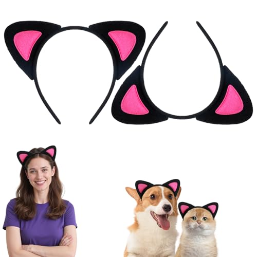Ptwola 2 Stück Katzenohren Haarreif Leopard Haar Hoops Stirnband Stirnbänder Lustiges Tierkostüm Haarschmuck Kopfschmuck für Damen Mädchen Geburtstagsparty Cosplay Karneval Fasching Halloween Party Ptwola 2 Stück Katzenohren Haarreif Leopard Haar Hoops Stirnband Stirnbänder Lustiges Tierkostüm Haarschmuck Kopfschmuck für Damen Mädchen Geburtstagsparty Cosplay Karneval Fasching Halloween Party von Ptwola