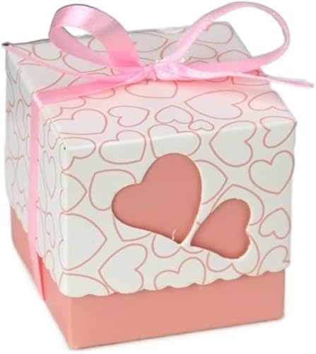 10 Stück ausgehöhlte Liebes-Hochzeitsboxen, Geschenkbox, Süßigkeitenbox, Band, lila, rosa, Süßigkeitenboxen, Papierbox, Geschenktüten, süß (Farbe: G, Größe: 10 Stück) (Farbe: D, Größe(F) von PULaif