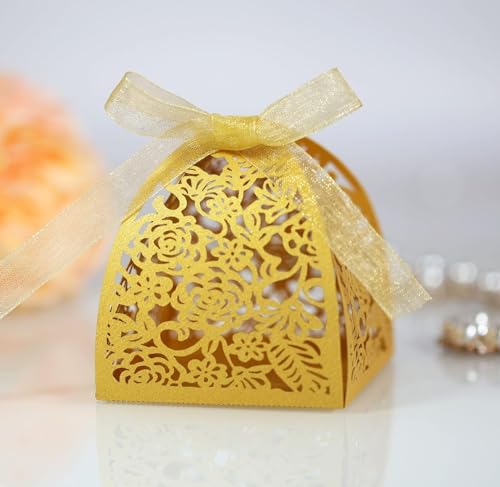 50/100 Stück kleine Bonbonschachteln, exquisite Hochzeitsgeschenke (Farbe: 6, Größe: 50 Stück_6 x 6 x 8 cm) (Farbe: 3, Größe: 50 Stück-6 x 6 x 8 cm (Farbe: 6, Größe: 50 Stück (Farbe: 9, Größe: 50 Stüc von PULaif