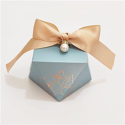 Geschenkbox Diamantblaue Bonbonschachtel aus Papier, Hochzeitsgeschenke for Gäste, Schokoladenverpackungsbox, Dekoration for Geburtstagsfeiern (Farbe: B, Größe: 20 Stück) (Farbe: B, Größe: 1 Stück ((O von PULaif
