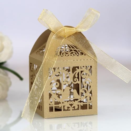 Hochzeits-Süßigkeitenbox-Verpackung, hohle Geschenkboxen, Verpackung for Kekse, Schokolade, Geburtstag (Farbe: 2, Größe: 5 x 5 x 8 cm) (Farbe: 9 (Farbe: 2, Größe: (Farbe: 2, Größe: 5 x 5 x 8 cm(12) von PuLAif