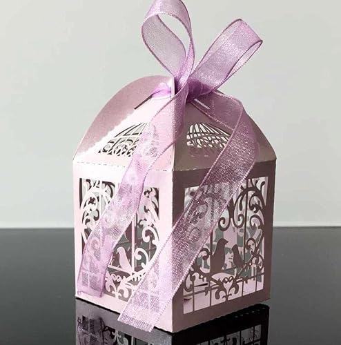 Hochzeits-Süßigkeitenbox-Verpackung, hohle Geschenkboxen, Verpackung for Kekse, Schokolade, Geburtstag (Farbe: 2, Größe: 5 x 5 x 8 cm) (Farbe: 9 (Farbe: 2, Größe: (Farbe: 2, Größe: 5 x 5 x 8 cm(10) von PULaif