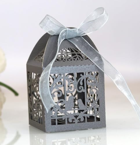 Hochzeits-Süßigkeitenbox-Verpackung, hohle Geschenkboxen, Verpackung for Kekse, Schokolade, Geburtstag (Farbe: 2, Größe: 5 x 5 x 8 cm) (Farbe: 9 (Farbe: 2, Größe: (Farbe: 2, Größe: 5 x 5 x 8 cm(5) von PULaif