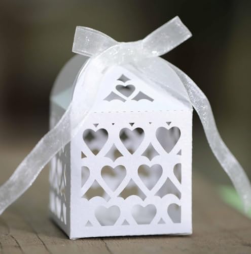Kleine quadratische Geschenkbox mit Liebesherz for Hochzeitsfeiern und Geburtstage (Farbe: 8, Größe: 50 Stück_5 x 5 x 8 cm) (Farbe: 4, Größe: 50 Stück-5 x 5 x 8 cm) (Farbe: 2, Größe (Farbe: 6, Größe: von PuLAif