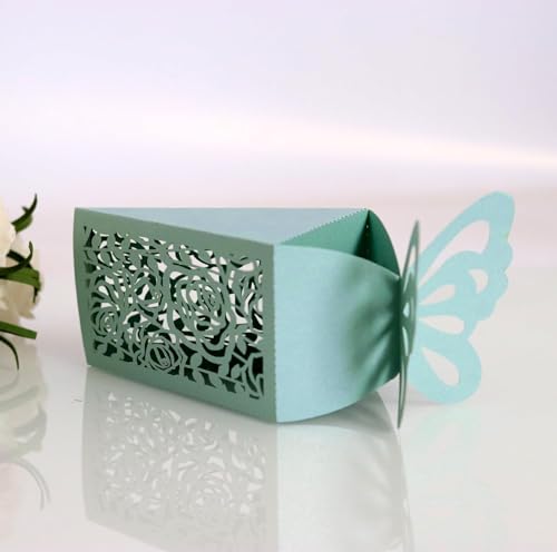 Rosen-Geschenkboxen for Süßigkeiten, dreieckige Papierverpackungsbox (Farbe: Rot, Größe: 100 Stück_5 x 5,5 x 9 cm) (Farbe: Rot, Größe: 100 Stück-5 x 5,5 x 9 cm (Farbe: Rot (Farbe: Rot, Größe: 50 Stück von PULaif