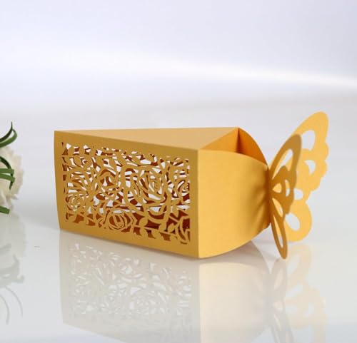 Rosen-Geschenkboxen for Süßigkeiten, dreieckige Papierverpackungsbox (Farbe: Rot, Größe: 100 Stück_5 x 5,5 x 9 cm) (Farbe: Rot, Größe: 100 Stück-5 x 5,5 x 9 cm (Farbe: Rot (Farbe: Rot, Größe: 50 Stück von PULaif