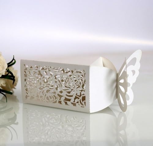 Rosen-Geschenkboxen for Süßigkeiten, dreieckige Papierverpackungsbox (Farbe: Rot, Größe: 100 Stück_5 x 5,5 x 9 cm) (Farbe: Rot, Größe: 100 Stück-5 x 5,5 x 9 cm (Farbe: Rot (Farbe: Rot, Größe: 50 Stück von PULaif