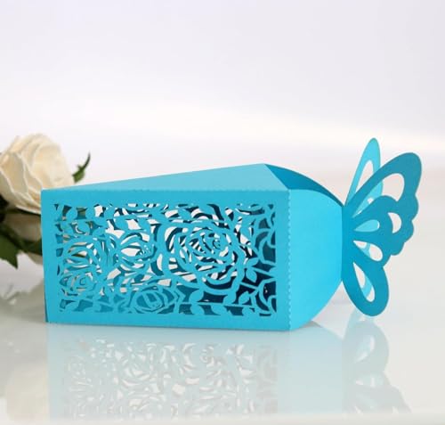 Rosen-Geschenkboxen for Süßigkeiten, dreieckige Papierverpackungsbox (Farbe: Rot, Größe: 100 Stück_5 x 5,5 x 9 cm) (Farbe: Rot, Größe: 100 Stück-5 x 5,5 x 9 cm (Farbe: Rot (Farbe: Rot, Größe: 50 Stück von PULaif