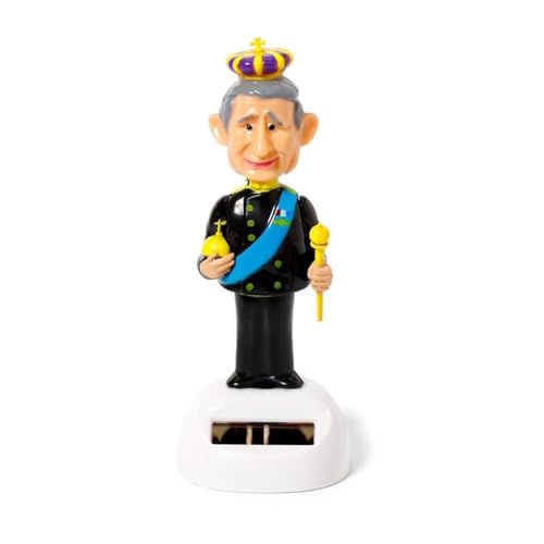 Puckator LTD. King Charles Solar Wackelfigur Der König schwarz/gelb/blau, Bedruckt, 100% Kunststoff. Puckator LTD. King Charles Solar Wackelfigur Der König schwarz/gelb/blau, Bedruckt, 100% Kunststoff. von Puckator