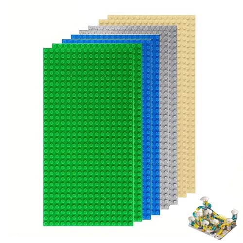 Puedno 8 Stück klassische Grundplatten Bauplatten, 16 x 32 Bolzen Rechteckbaubasis, 12,9 x 25,6 cm, 4 Farben, 6 Jahre - 12, 100% kompatibel mit allen großen Marken Puedno 8 Stück klassische Grundplatten Bauplatten, 16 x 32 Bolzen Rechteckbaubasis, 12,9 x 25,6 cm, 4 Farben, 6 Jahre - 12, 100% kompatibel mit allen großen Marken von Puedno