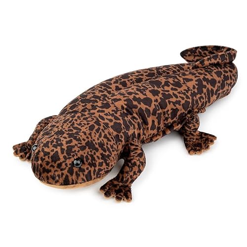 PuffPurrs 20" Brauner Salamander Plüsch - Realistisches Stofftier, einzigartiges niedliches Amphibien-Geschenk für Kinder von PuffPurrs