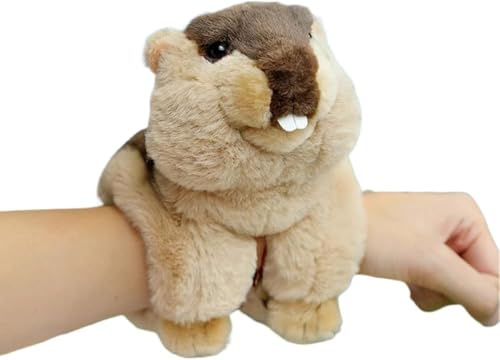 PuffPurrs Himalaya-Murmeltier Plüschtier, Himalaya-Murmeltier Plüsch-Slap-Armband, Murmeltier Plüschtiere PuffPurrs Himalaya-Murmeltier Plüschtier, Himalaya-Murmeltier Plüsch-Slap-Armband, Murmeltier Plüschtiere von PuffPurrs