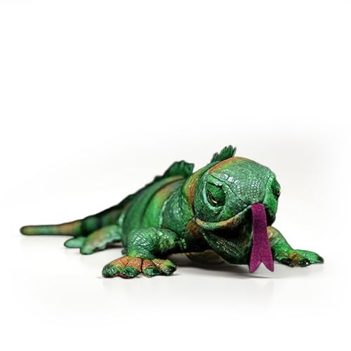 PuffPurrs Lebensechte Grüne Leguane Plüsch, Realistisches Reptilienhaustier Kuscheltier, Einzigartiges Grünes Schuppenhaut Geschenk, 65 CM/25 Zoll PuffPurrs Lebensechte Grüne Leguane Plüsch, Realistisches Reptilienhaustier Kuscheltier, Einzigartiges Grünes Schuppenhaut Geschenk, 65 CM/25 Zoll von PuffPurrs