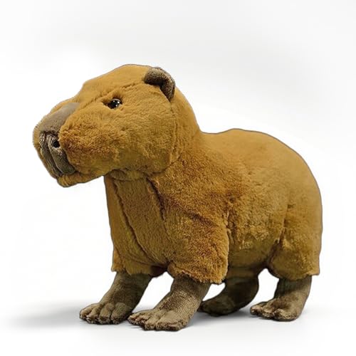 PuffPurrs Lebensechter Capybara-Plüsch, Realistischer Sanfter Riesen-Nager Teddy, Süßer Nagetier Kissen-Geschenk, 31 cm PuffPurrs Lebensechter Capybara-Plüsch, Realistischer Sanfter Riesen-Nager Teddy, Süßer Nagetier Kissen-Geschenk, 31 cm von PuffPurrs