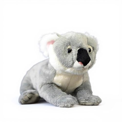 PuffPurrs Lebensechter Koala-Plüschtier, Realistische runde Flauschige Ohren und silbergraues oder aschgraues Fell, Süßes Phascolarctos Cinereus-Kissen-Geschenk, 23cm PuffPurrs Lebensechter Koala-Plüschtier, Realistische runde Flauschige Ohren und silbergraues oder aschgraues Fell, Süßes Phascolarctos Cinereus-Kissen-Geschenk, 23cm von PuffPurrs