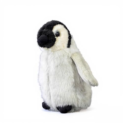 PuffPurrs Lebensechter Pinguinbaby-Plüschtier, Realistisches weiches grau-weißes Gefieder, Süßes Pinguinküken-Kissen-Geschenk, 13cm PuffPurrs Lebensechter Pinguinbaby-Plüschtier, Realistisches weiches grau-weißes Gefieder, Süßes Pinguinküken-Kissen-Geschenk, 13cm von PuffPurrs