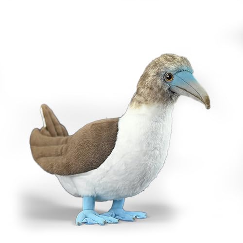 PuffPurrs Lebensechtes Blaufußtölpel Plüschtier, Realistischer Tölpelvogel Teddy, Süße Leuchtend Blaue Füße Kissen-Geschenk, 26 cm PuffPurrs Lebensechtes Blaufußtölpel Plüschtier, Realistischer Tölpelvogel Teddy, Süße Leuchtend Blaue Füße Kissen-Geschenk, 26 cm von PuffPurrs