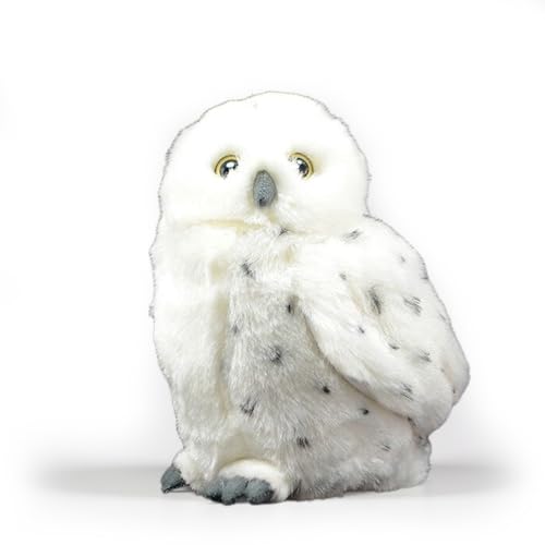 PuffPurrs Lebensechtes Bubo Scandiacus Plüschtier, Realistische Arktische Eule Teddy, Süße reinweiße Federn Kissen-Geschenk, 19 cm PuffPurrs Lebensechtes Bubo Scandiacus Plüschtier, Realistische Arktische Eule Teddy, Süße reinweiße Federn Kissen-Geschenk, 19 cm von PuffPurrs