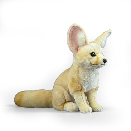PuffPurrs Lebensechtes Fennek Plüschtier, Realistischer Teddy mit übergroßen Ohren, Süßer nächtlicher Jäger Wüstenfuchs Einzigartiges Kissen-Geschenk, 26 cm PuffPurrs Lebensechtes Fennek Plüschtier, Realistischer Teddy mit übergroßen Ohren, Süßer nächtlicher Jäger Wüstenfuchs Einzigartiges Kissen-Geschenk, 26 cm von PuffPurrs