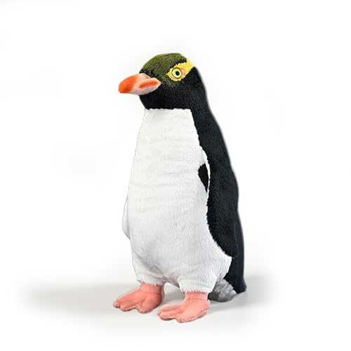 PuffPurrs Lebensechtes Gelbaugenpinguin Plüschtier, Realistischer Leuchtend gelbäugiger Teddy, Hoiho stark gefährdet Einzigartiges Kissen-Geschenk, 29 cm PuffPurrs Lebensechtes Gelbaugenpinguin Plüschtier, Realistischer Leuchtend gelbäugiger Teddy, Hoiho stark gefährdet Einzigartiges Kissen-Geschenk, 29 cm von PuffPurrs