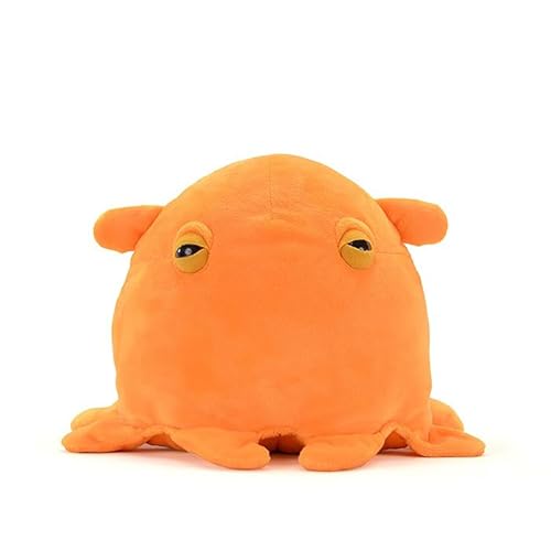 PuffPurrs Lebensechtes Grimpoteuthis Plüschtier, Realistischer Dumbo-Oktopus Teddy, Süßer Meeresrundkörper Einzigartiges Kissen-Geschenk, 18 cm von PuffPurrs