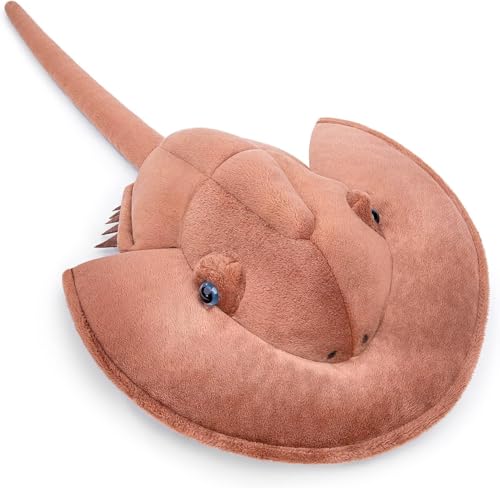 PuffPurrs Lebensechtes Tachypleus tridentatus Plüschtier, Realistischer Dreistachel-Pfeilschwanzkrebs Teddy, Süßes Meeresgliedertier Einzigartiges Kissen-Geschenk, 46 cm PuffPurrs Lebensechtes Tachypleus tridentatus Plüschtier, Realistischer Dreistachel-Pfeilschwanzkrebs Teddy, Süßes Meeresgliedertier Einzigartiges Kissen-Geschenk, 46 cm von PuffPurrs