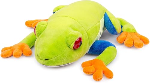 PuffPurrs Lifelike Frog Toy, Realistic Red-Eyed Tree Frog Teddy Stuffed Animal, Cute Amphibious Animal Unique Toy Gift, 22CM/8.6 In von PuffPurrs
