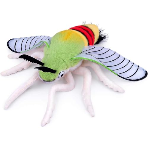 PuffPurrs Lifelike Pellucid Hawk Moth Toy, Realistic Transparent Wings Teddy Stuffed Animal, Cute Cephonodes Hylas Unique Pillow Toy Gift, 25CM/9.8 In PuffPurrs Lifelike Pellucid Hawk Moth Toy, Realistic Transparent Wings Teddy Stuffed Animal, Cute Cephonodes Hylas Unique Pillow Toy Gift, 25CM/9.8 In von PuffPurrs