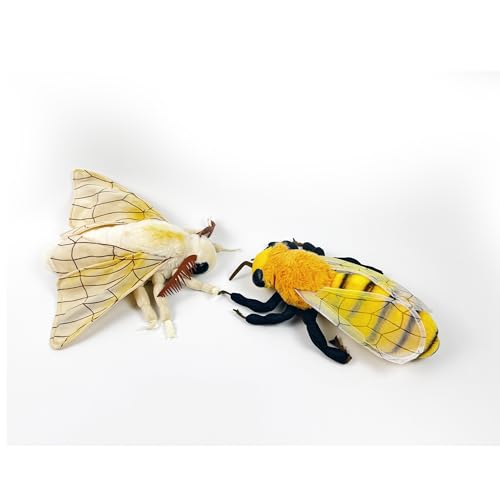 PuffPurrs Motten- und Bienen-Plüschtier-Set, entzückende und lebensechte Insektenfreunde, ideal für Naturliebhaber und Kinder, 2 Stück PuffPurrs Motten- und Bienen-Plüschtier-Set, entzückende und lebensechte Insektenfreunde, ideal für Naturliebhaber und Kinder, 2 Stück von PuffPurrs