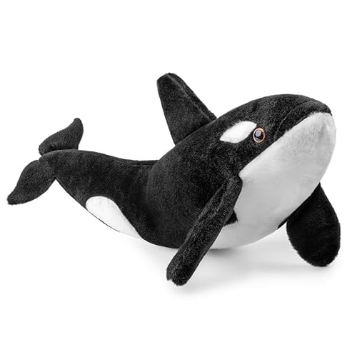 PuffPurrs Orca Plüschtier - Realistische Orcas, 19 Zoll, weiche Ozean-Meereskreaturen Orca Haie Plüsch, Geschenk für Kinder von PuffPurrs